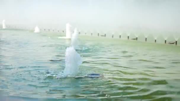 Fontaine à gros plan, Mouvement de la fontaine — Video