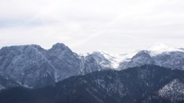 Polonya'da dağ manzara Panorama, Zakopane köyü