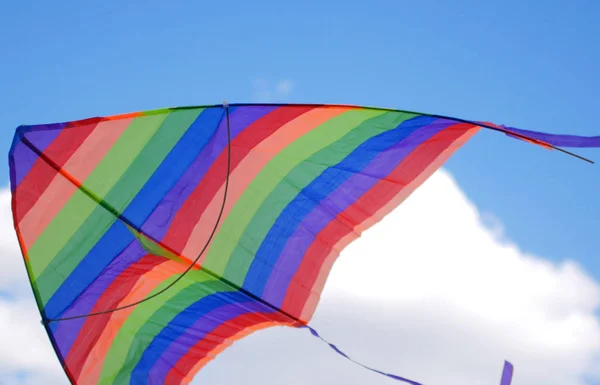 Bandera Del Orgullo Lgbt Desfile — Foto de Stock