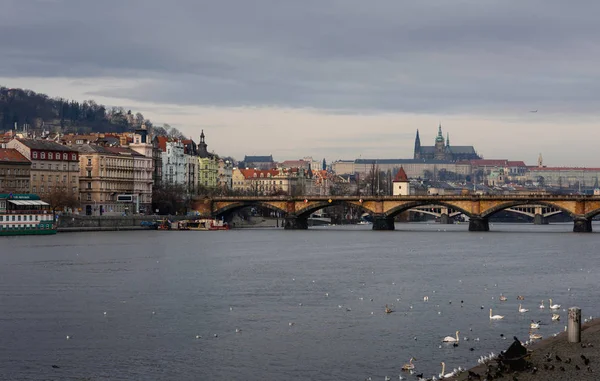 Puente Panorámico Praga República Checa —  Fotos de Stock
