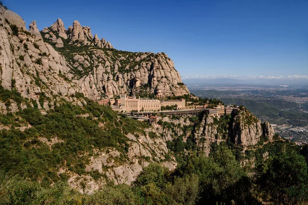 Utsikt Över Klostret Montserrat Katalonien Nära Barcelona — Stockfoto