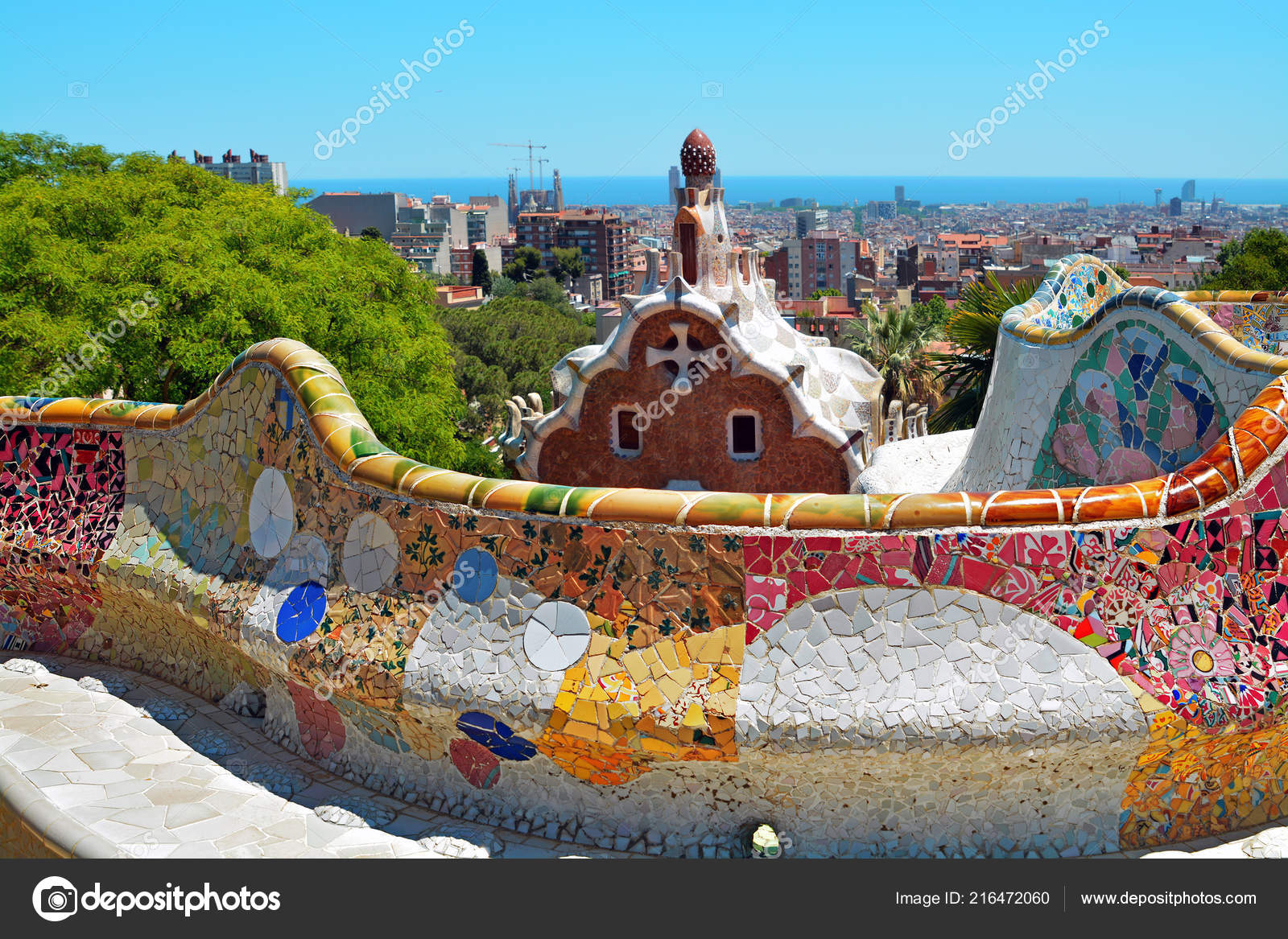 Park Guell Architect Antoni Gaudi Barcelona Spain Stock Editorial Photo C Marina99