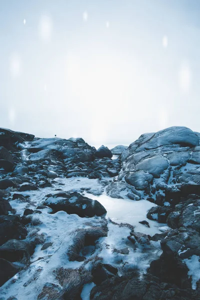 Inverno nevado paisagem — Fotografia de Stock