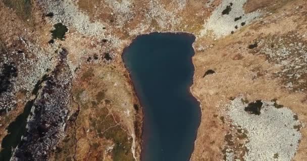 Bella Aerea Drone Filmato Altopiano Lago Nasamovyte Montagne Dei Carpazi — Video Stock