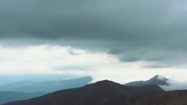 Vidéo Magnifique Coucher Soleil Dans Les Montagnes Soleil Couche Sur — Video