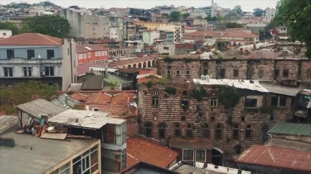 Istanbul Turquía Mayo 2018 Zona Ciudad Vieja Estambul Casas Techos — Vídeos de Stock