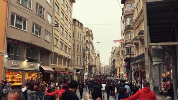 Istanbul Turquie Mai 2018 Zone Touristique Populaire Taksim Meydan Dans — Video