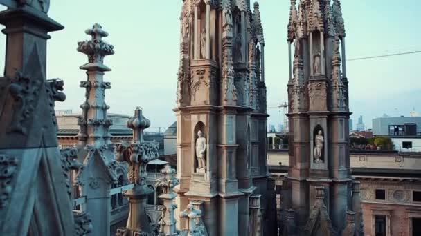 Milão Itália Outubro 2018 Filmagem Duomo Catedral Basílica Metropolitana Natividade — Vídeo de Stock