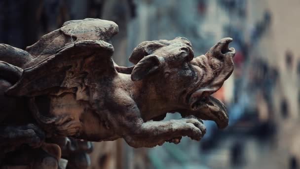 Milan Olaszország 2018 Október Felvétel Dóm Vagy Metropolitan Katedrális Bazilika — Stock videók