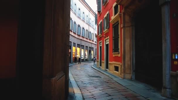 Μιλάνο Ιταλία Οκτωβρίου 2018 Όμορφη Αστικές Οδούς Του Milano Στην — Αρχείο Βίντεο