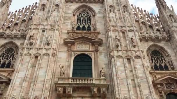 Mailand Italien Oktober 2018 Dom Zentrum Der Stadt Weltberühmte Kathedrale — Stockvideo