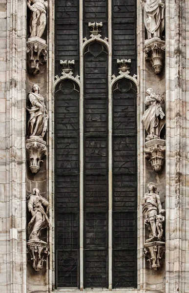 Duomo Milano Bellissimo Tempio Italiano Dedicato Santa Maria Della Natività — Foto Stock