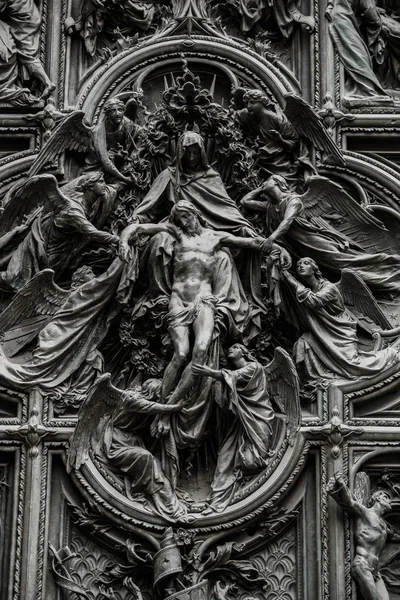Kathedraal Kerk Milan Beautiful Italiaanse Tempel Gewijd Aan Mary Van — Stockfoto