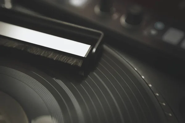 Giradiscos Cepillo Limpieza Para Disco Vinilo —  Fotos de Stock