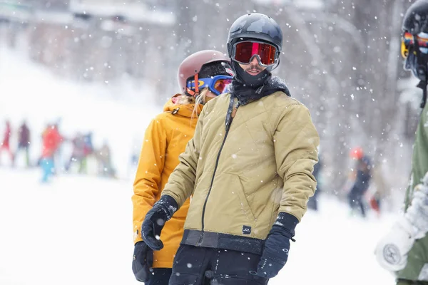 Bukovel Ukraine March 2018 Winter Action Sports Festival Snow Park — Stock Photo, Image