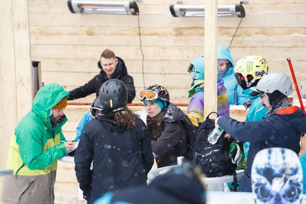 Bukovel Ukraine März 2018 Winter Action Sports Festival Snow Park — Stockfoto