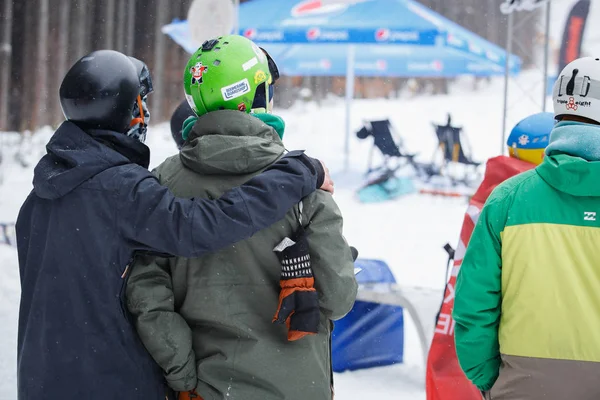 Boekovel Oekraïne Maart 2018 Winter Actie Sport Festival Snowpark Jonge — Stockfoto