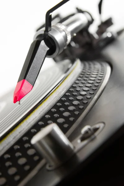 Professionelle Plattenspieler Spielt Schallplatte Mit Music Plattenspieler Closeup Audio Ausrüstung — Stockfoto