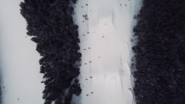 布科维尔的无人机视频 喀尔巴泰山脉 — 图库视频影像