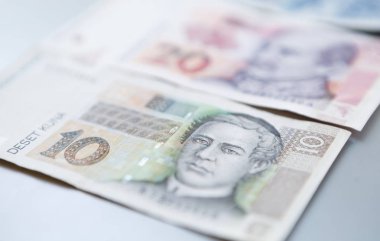 Ulusal Hırvat Kunası Döviz Alım notlar. Kağıt Not Hrvatska Kuna, para kimden Hırvatistan. 