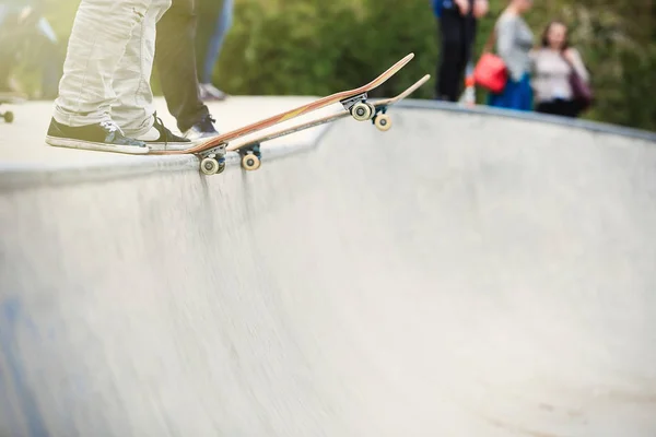 Moscow May 2016 Summer Street Skateboarding Contest Outdoor Skate Park — Stock Photo, Image