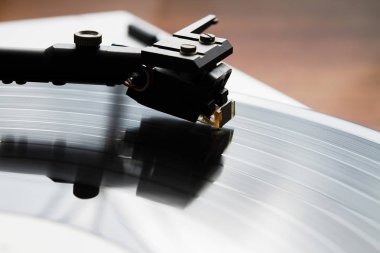 Stereo pikap vinil plak çalar Analog Retro Vintage