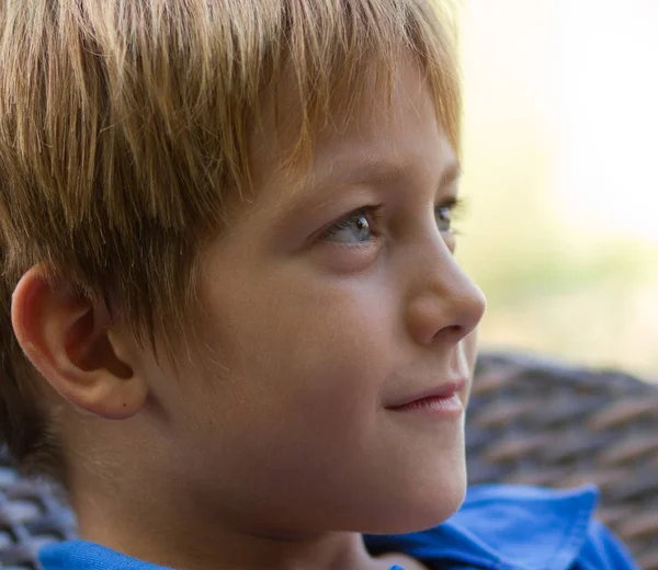 Little Brother Sister Posing Outdoors Bright Summer Day — Stock Photo, Image