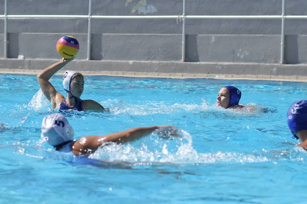 Athens October 2012 Female Water Polo Championship Women Play Waterpolo — Stock Photo, Image