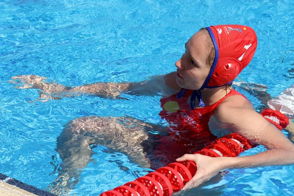 Atenas Octubre 2012 Campeona Femenina Waterpolo Las Mujeres Juegan Waterpolo — Foto de Stock