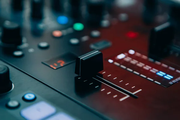 Controlador Mixagem Som Profissional Para Hip Hop Especializada Discos Arranhões — Fotografia de Stock