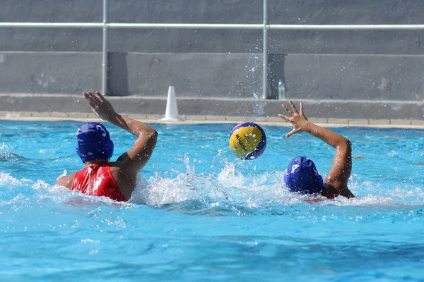 Athens October 2012 Female Water Polo Championship Women Play Waterpolo — Stock Photo, Image
