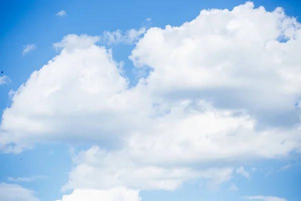 Schöner Bewölkter Himmel Einem Sonnigen Sommertag Natürliche Strahlende Und Lebendige — Stockfoto