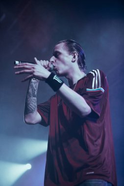 Moskova - Şubat, 20: Uyuşturucu D.O.D gerçekleştirmeyi Ray sadece Arena gece kulübü Moskova, Rusya üzerinde 20 Şubat 2015