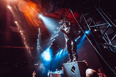 Moskova - Eylül, 2014: Earl Simmons aka canlı Glavclub Moskova, Rusya, 18 Eylül, 2014 performans Dmx
