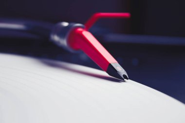 profesyonel dj ses ekipmanları - beyaz vinil rekor shperical pikap iğnesi 