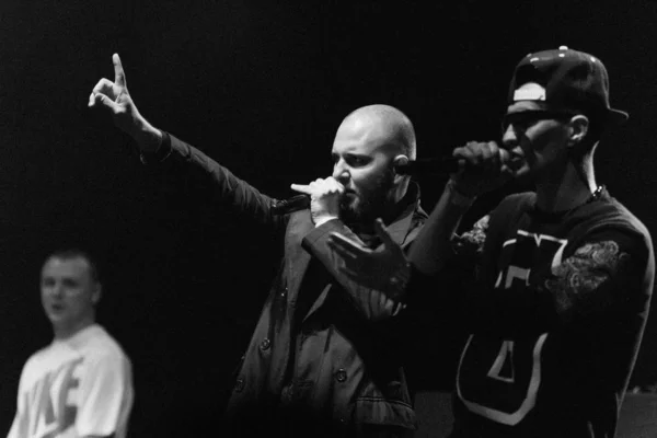 Moscou Octobre 2014 Grand Concert Célèbre Groupe Hip Hop Russe — Photo