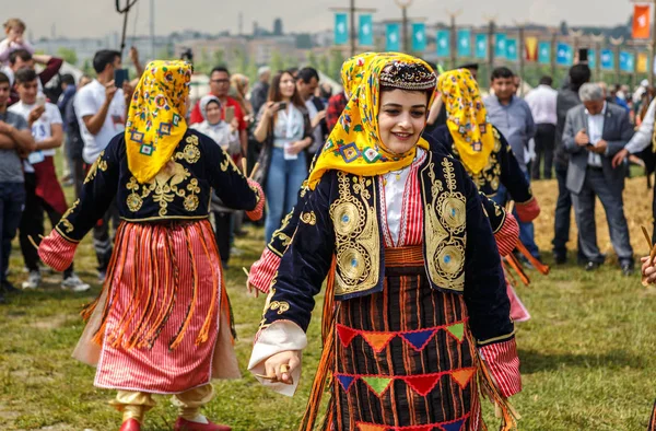 Maio 2018 Istambul Turquia Festival Das Nações Turcas — Fotografia de Stock