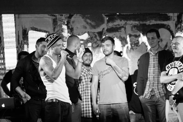 Mosca Febbraio 2015 Concerto Musica Hip Hop Nel Nightclub Korston — Foto Stock