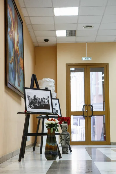 Moscow November 2016 Memorial Flowers Embassy Republic Cuba People Mourn — Stock Photo, Image