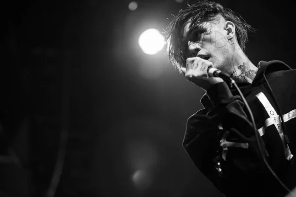 Moskva Mars 2017 Rapparen Lil Peep Konsert Nattklubb — Stockfoto