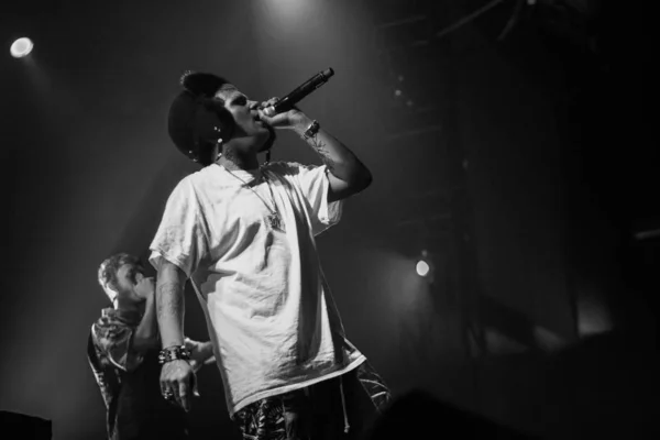 Moszkva Szeptember 2016 Nagy Hip Hop Koncertje Rapper Yung Lean — Stock Fotó