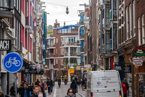 City Street Amsterdam Netherlands — Stock fotografie