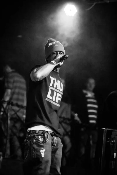 Moscow Abril 2015 Outlawz Banda Tupac 2Pac Shakur Apresentando Vivo — Fotografia de Stock