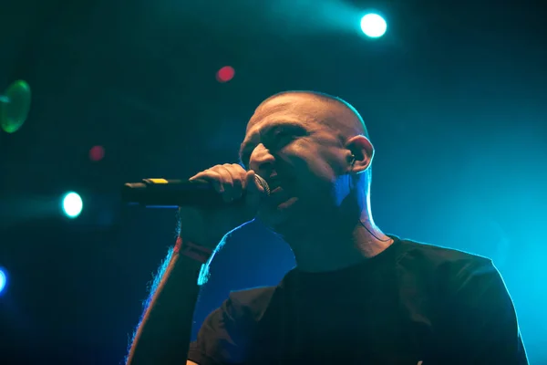 Moscú Agosto 2015 Oxxxymiron Johhny Rudeboy Aka Ohra Calentamiento Concierto — Foto de Stock