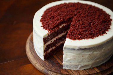 Restoranda lezzetli çikolatalı kek 