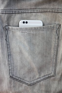 Yeni modern çift kamera mobil telefon arka cep kot pantolon. harika fotoğraflar yapmak için 3d çift objektif teknoloji