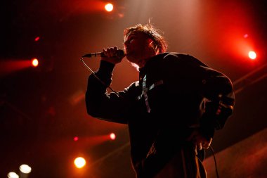 Moskova - 30 Mart, 2017: rapçi Lil dikizlemek konser gece kulübü.