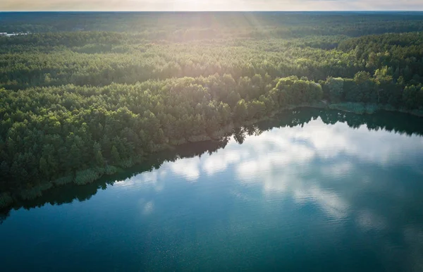 Красиве Озеро Лісі Природа Подорожі — стокове фото