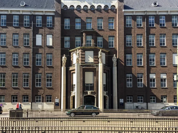 Haag Niederlande April 2018 Schönes Altes Haus Mit Säulen Der — Stockfoto