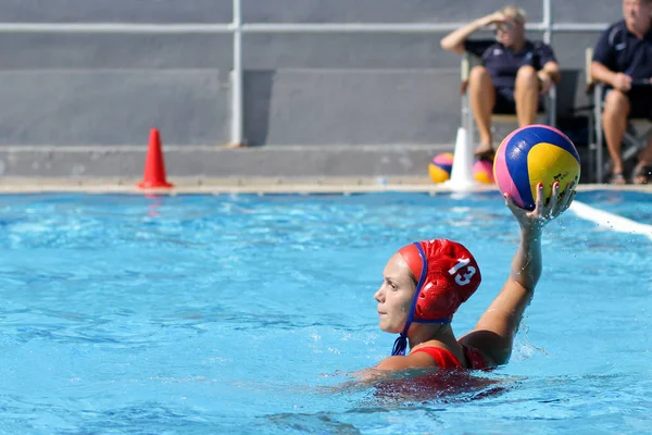 Athènes Octobre 2012 Championnat Water Polo Féminin Les Femmes Jouent — Photo